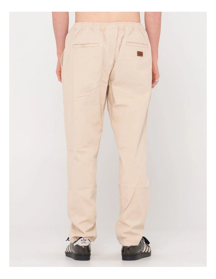 Mid Boy Straight Fit Elastic Pant in Natural