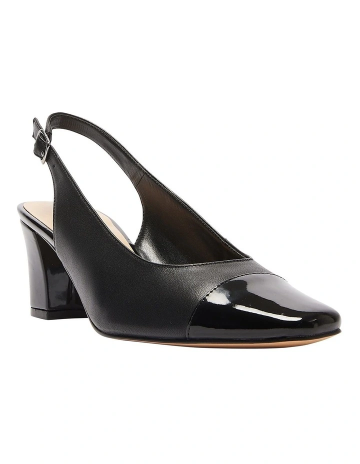 Nikita Heeled Shoes in Black/Patent Leather