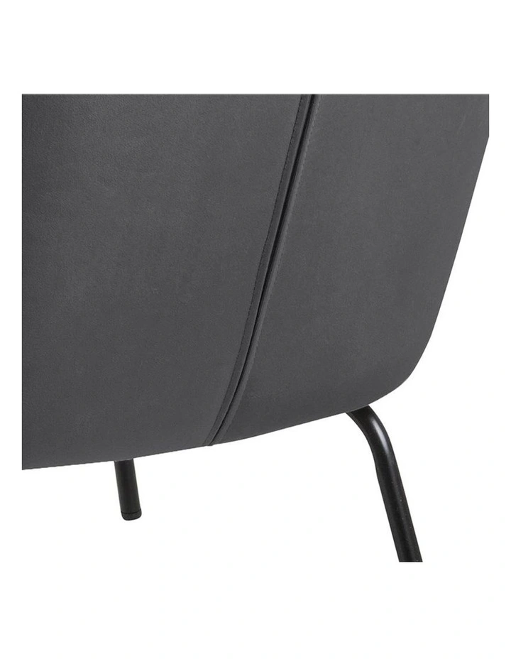 Monroe Lounge Chair in Grey/Black
