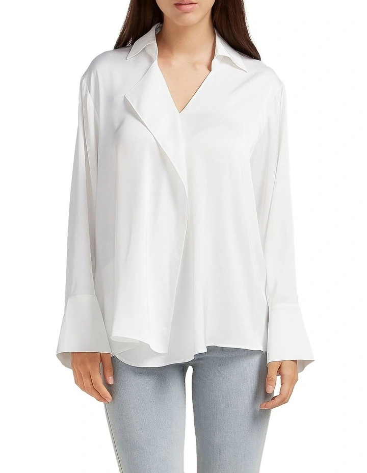 Gemini Waterfall Shirt in White