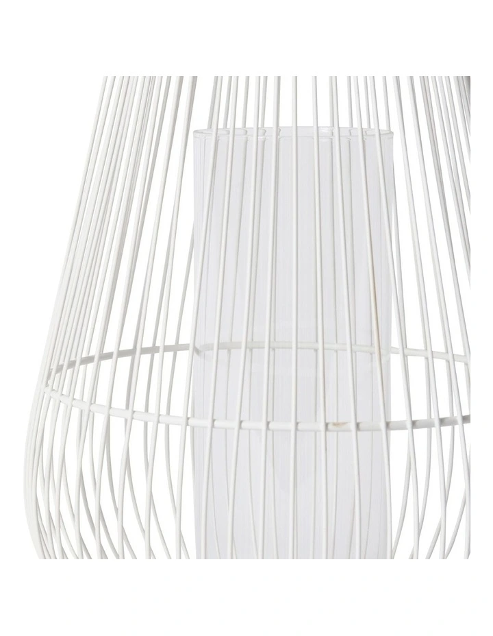 Jimena Lantern 45cm in White