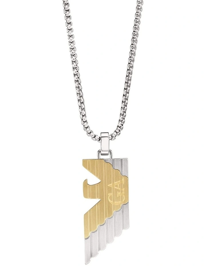 Eagle Logo Necklace in Silver