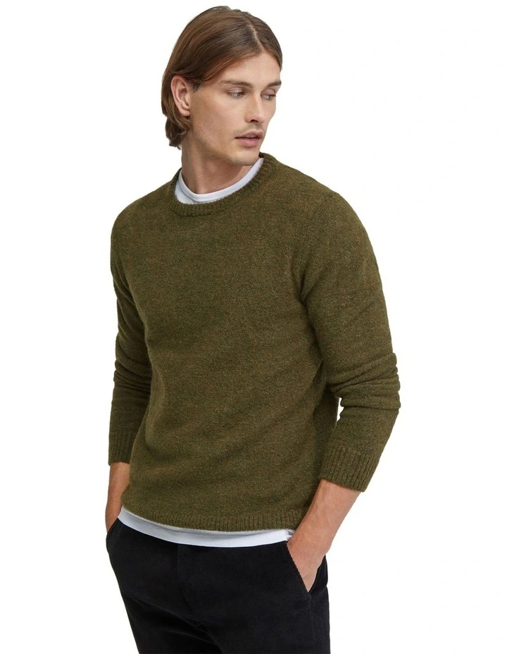 Felix Alpaca Blend Knit in Deep Green