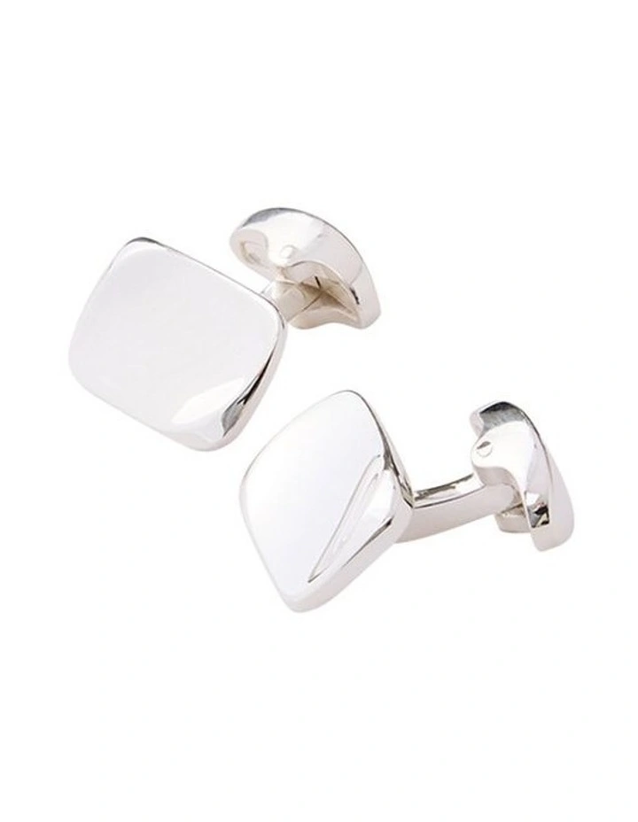 Rhodes Cufflink in Sterling Silver