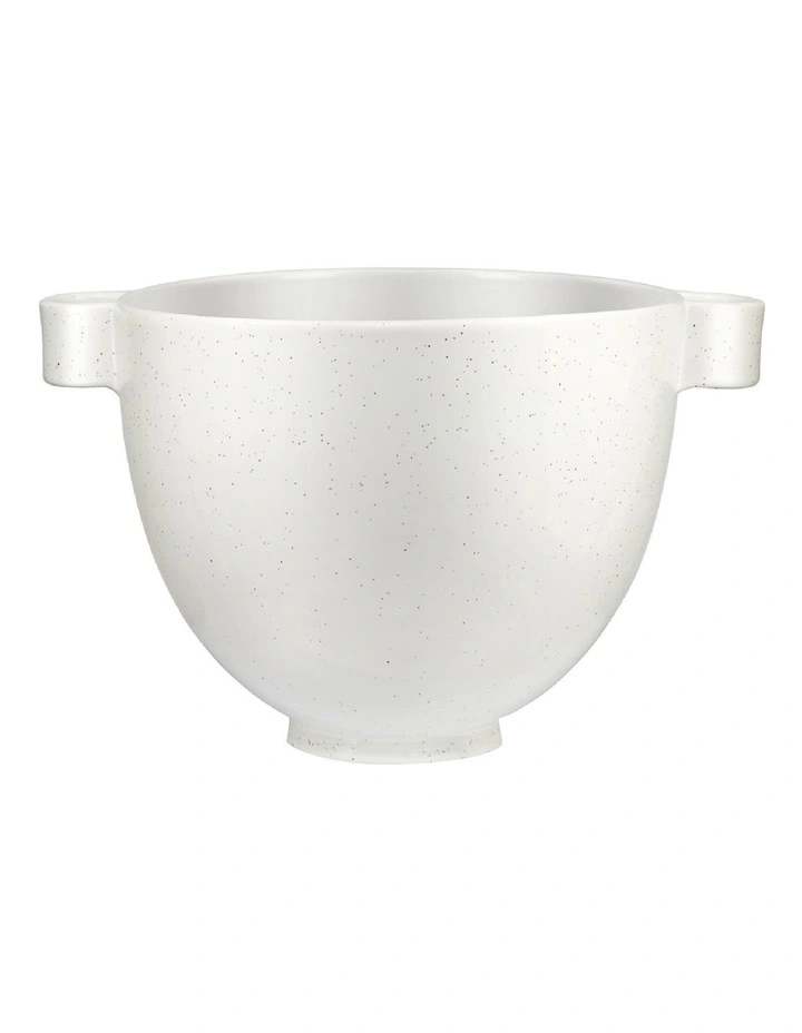 Ceramic Bowl For Stand Mixer in Speckled Stone