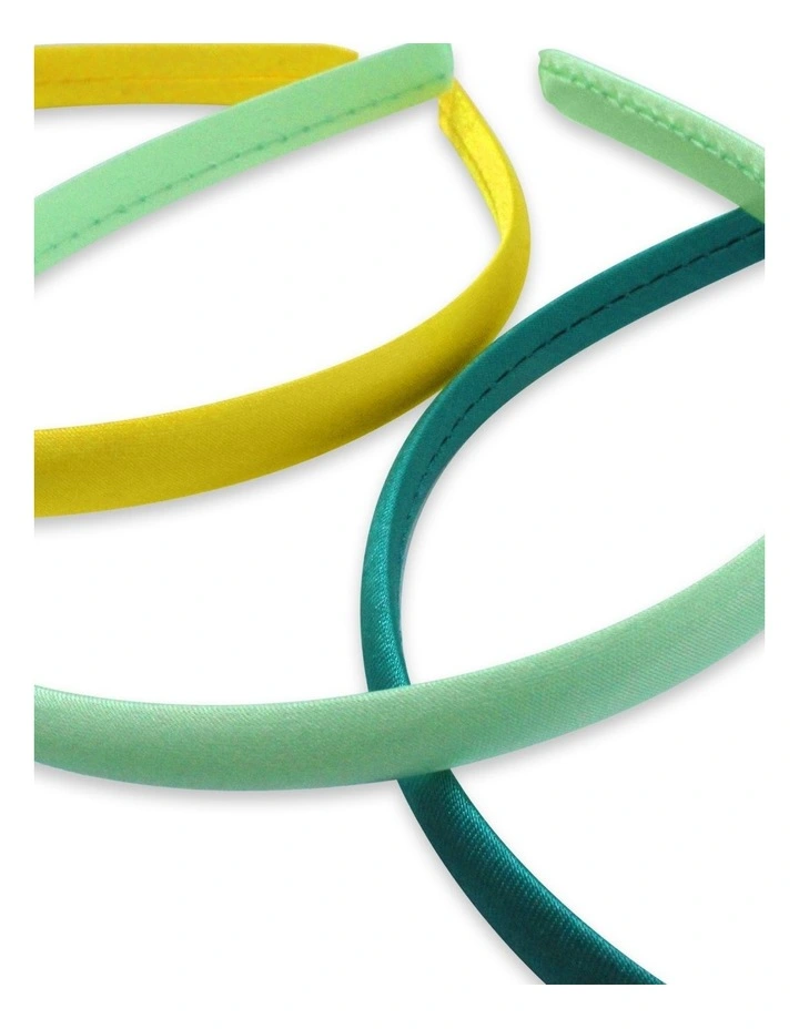Satin Alice Band 6 Pack in Multi