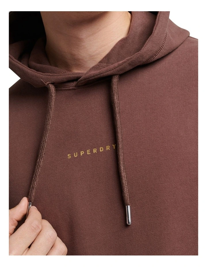 Code Surplus Logo Hoodie in French Roast Brown