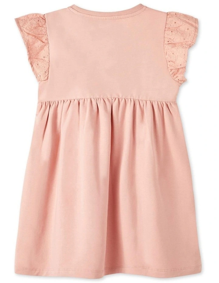 Hanna Sweatshirt Dress in Rose Tan