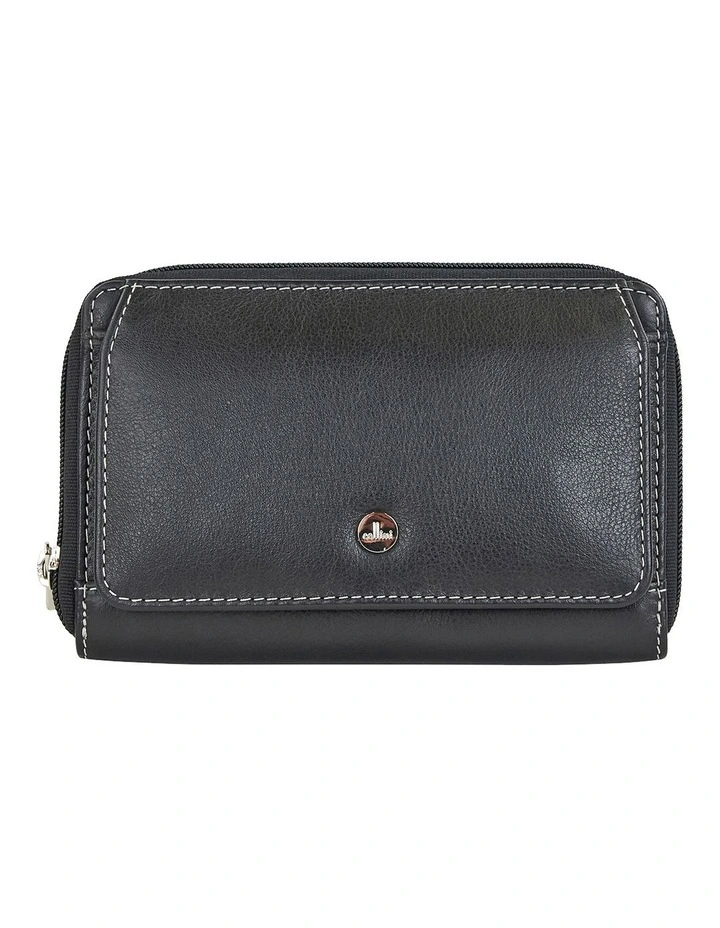 Velencia Leather Wallet in Black