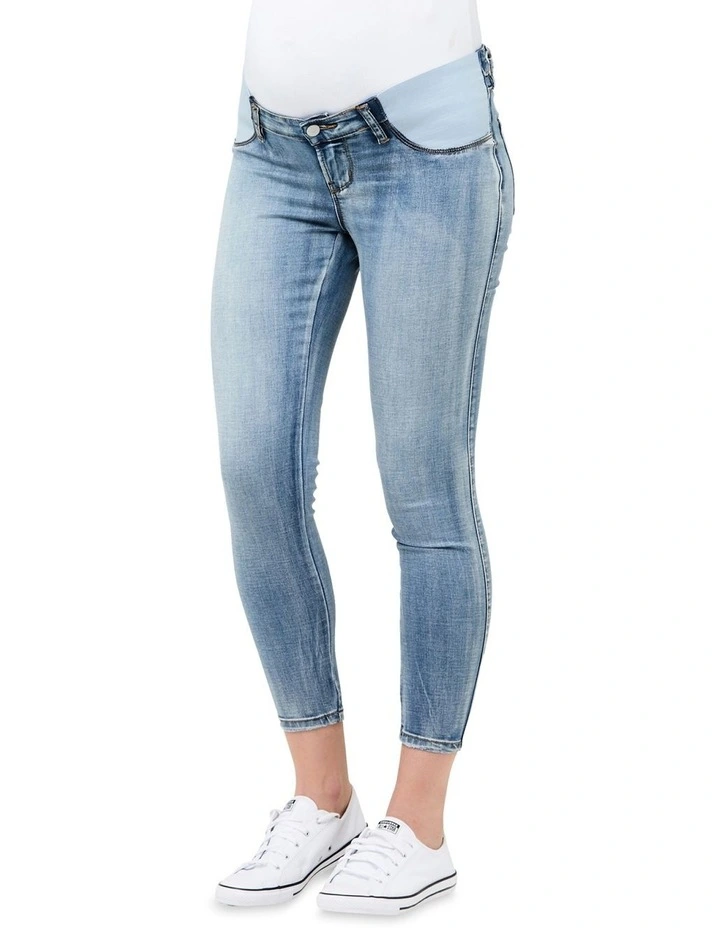Isla Ankle Grazer Jegging in Pale Blue