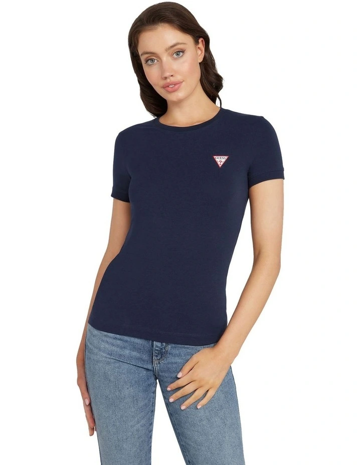 Mini Triangle Tee in Blackened Blue