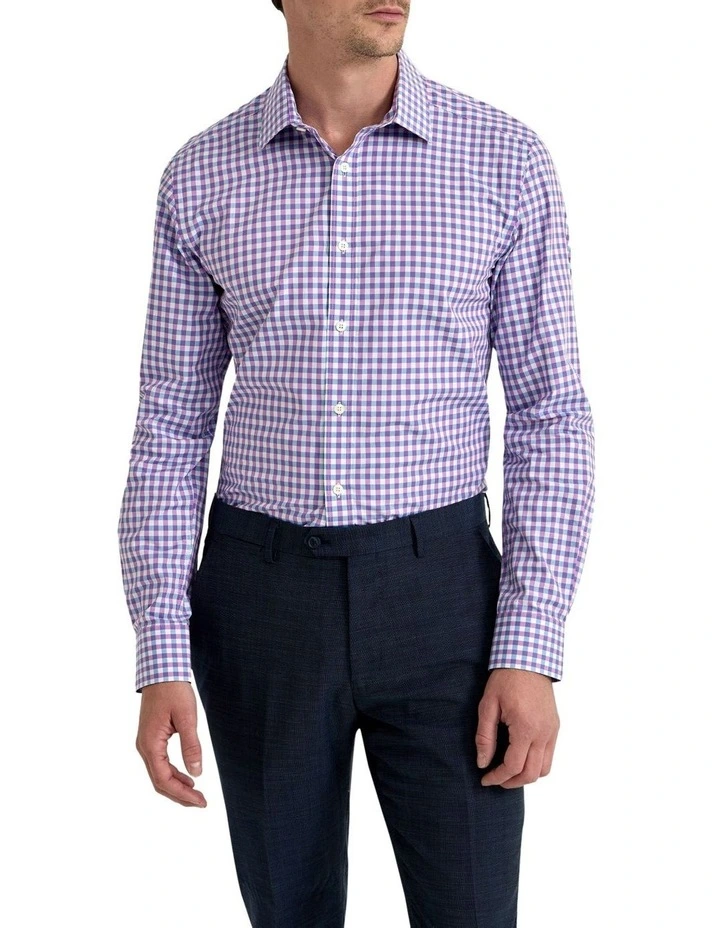 Beckton Check Shirt in Lilac