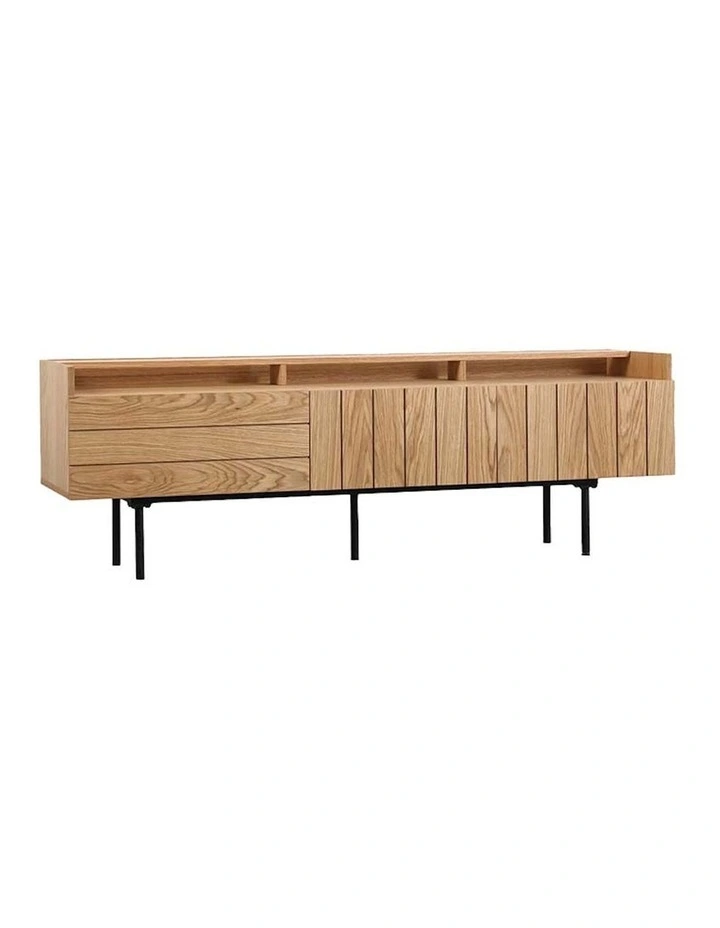 Zane Entertainment TV Unit 160cm in Oak