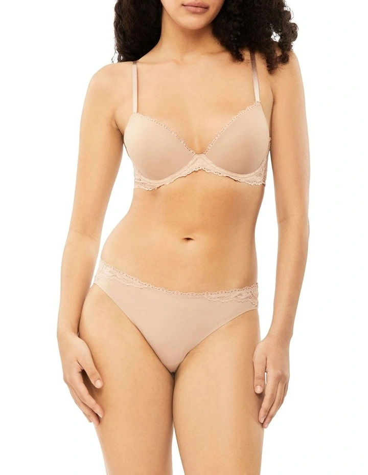 Seductive Comfort Lotus Floral Bikini Brief in Beige