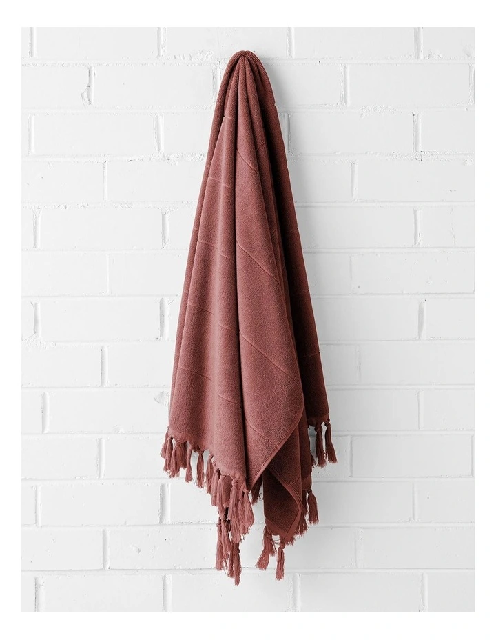 Paros Bath Towel Range in Mahogany