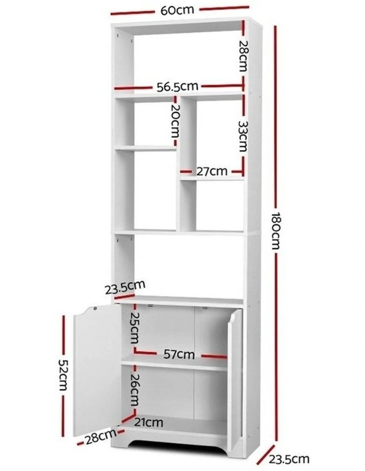 Bookshelf Display Shelf Adjustable Storage Cabinet Bookcase Stand Rack
