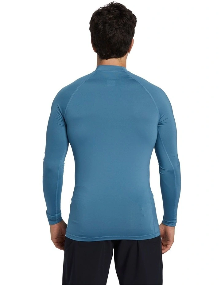 All Time Long Sleeve UPF 50 Rash Vest in Aegean Blue