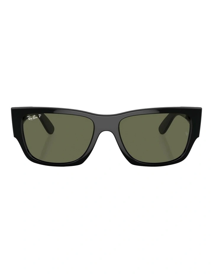 Carlos Polarised Sunglasses in Black