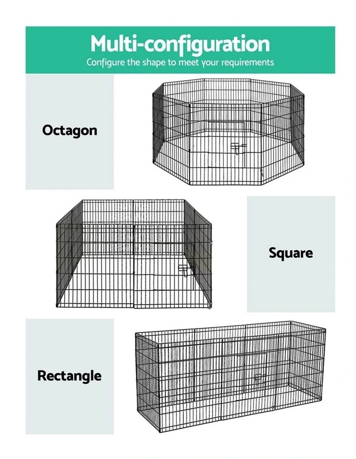 30" 8 Panel Pet Dog Playpen