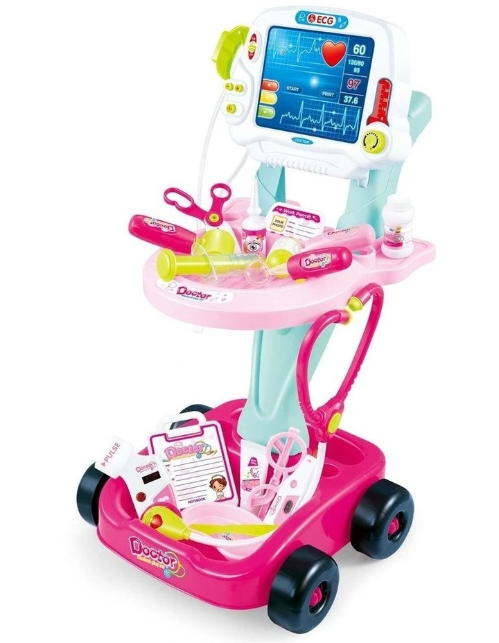 Kids Children's Doctors Medical Cart & ECG Machine