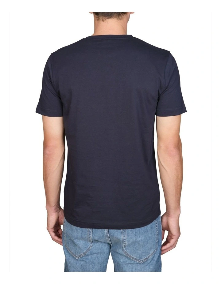 Logo T-shirt in Evening Blue
