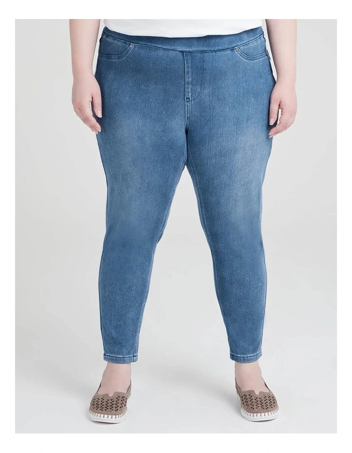 Petite Best Friend Jegging Mid Blue