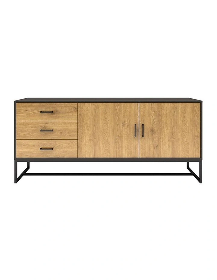 Amster Sideboard 160cm Natural & Black