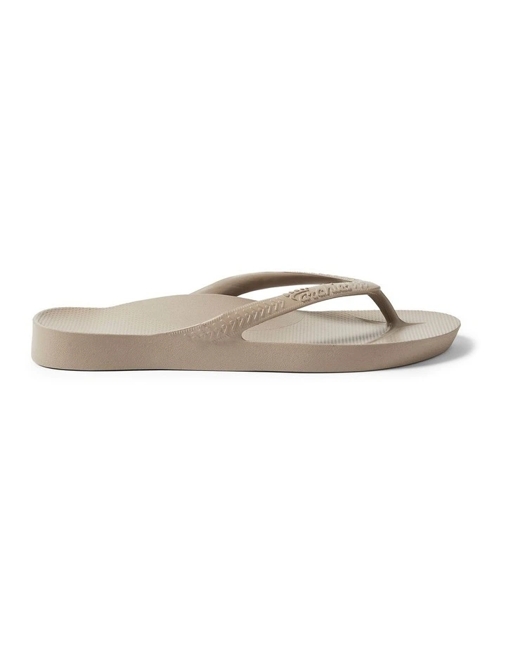 Arch Support Thongs in Taupe
