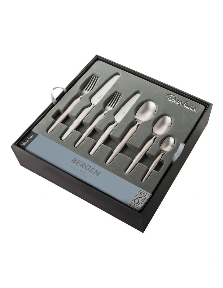 Bergen Cutlery Set 42pc Silver