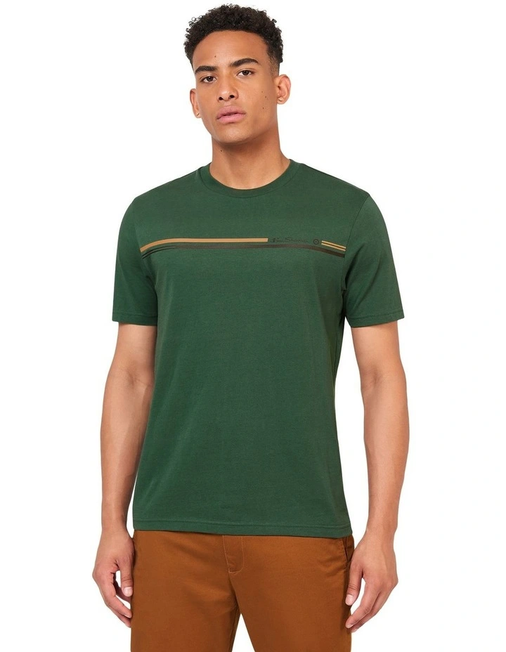 Seasonal Stripe Tee in Green