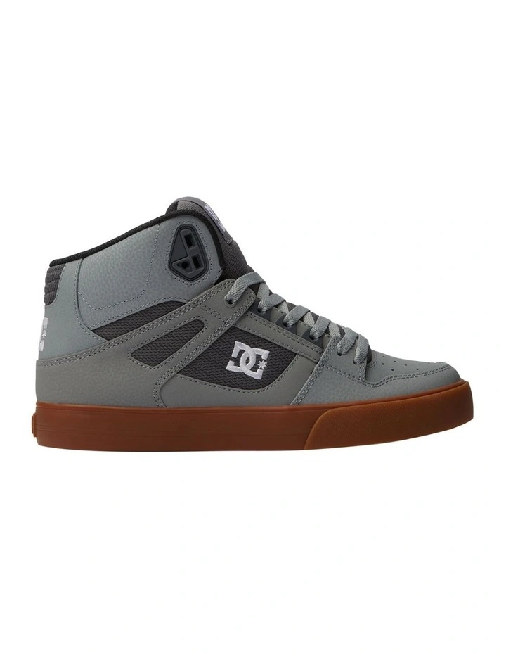 Pure High Top Shoes in Black/Black/Green