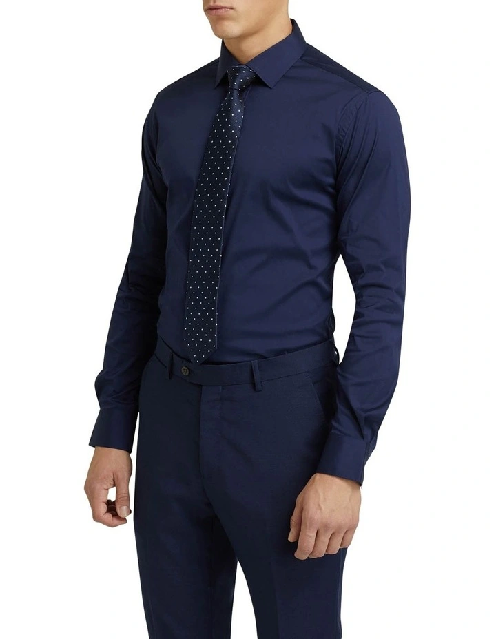 Navy Stretch Travel Shirt in Navy
