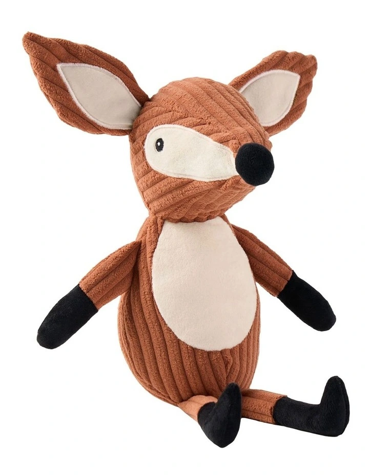 Fast Fox Novelty Cushion in Brown