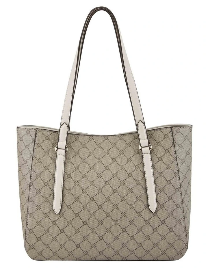 Zoie Small Tote Bag in Beige