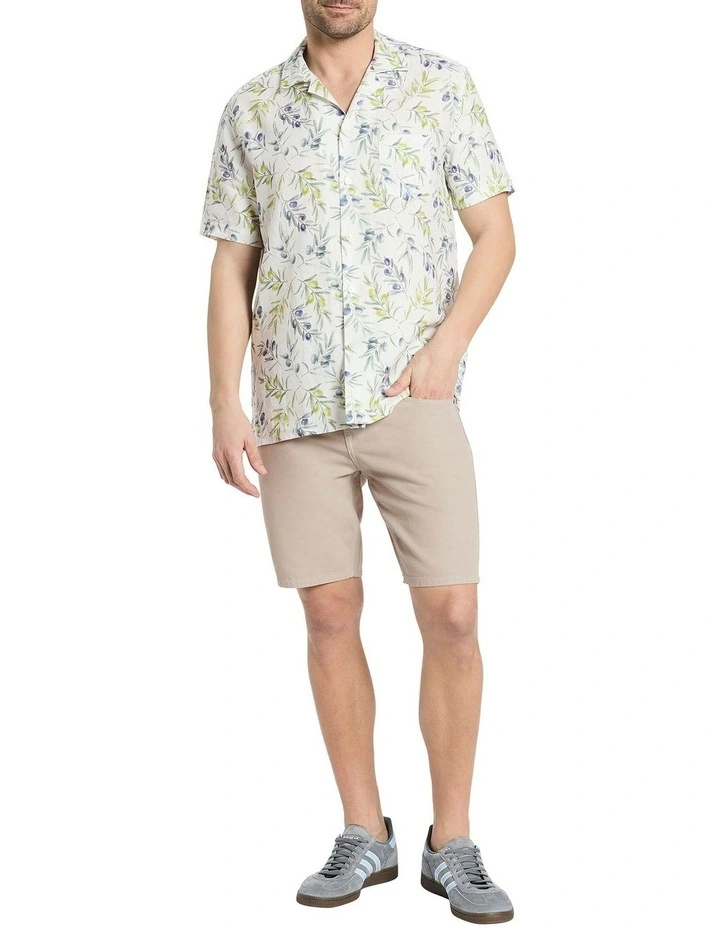 Oil I Need Linen Shirt in Olive Multi