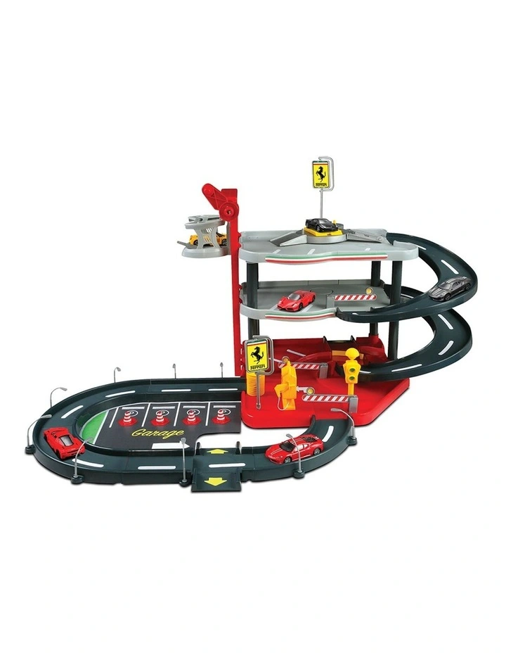 Ferrari Parking Garage Play Set in Multi