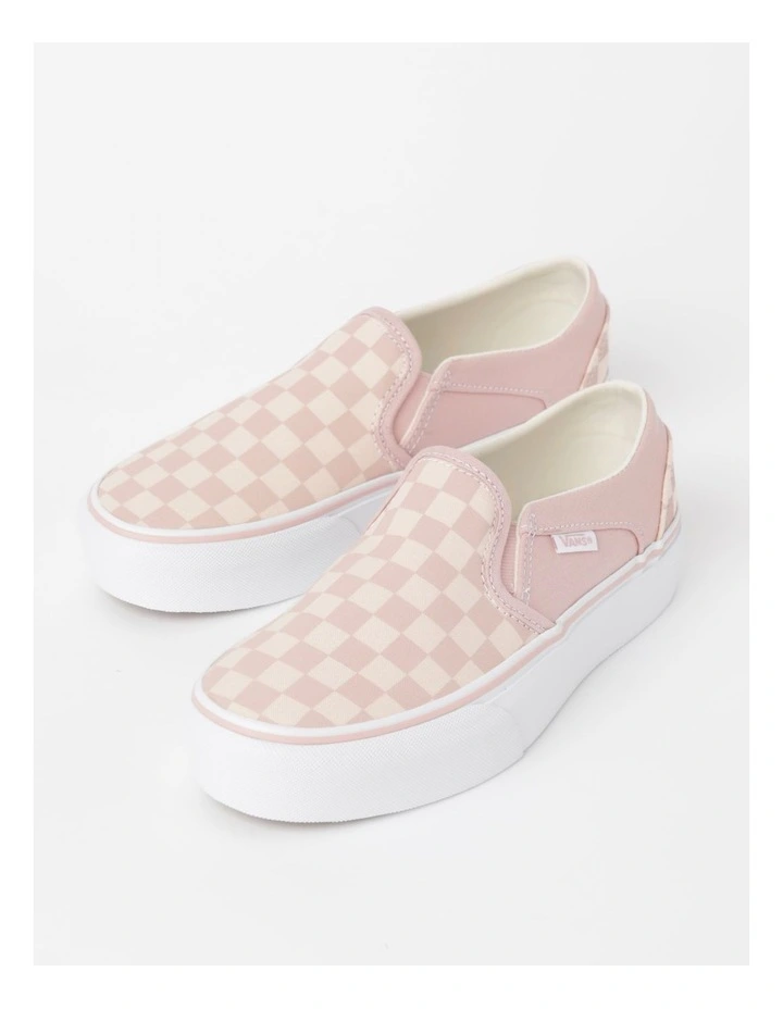 Asher Platform Sneaker in Checkerboard Pink