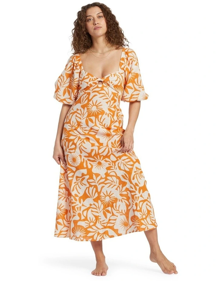 Paradise Cove Dress in Dried Mango