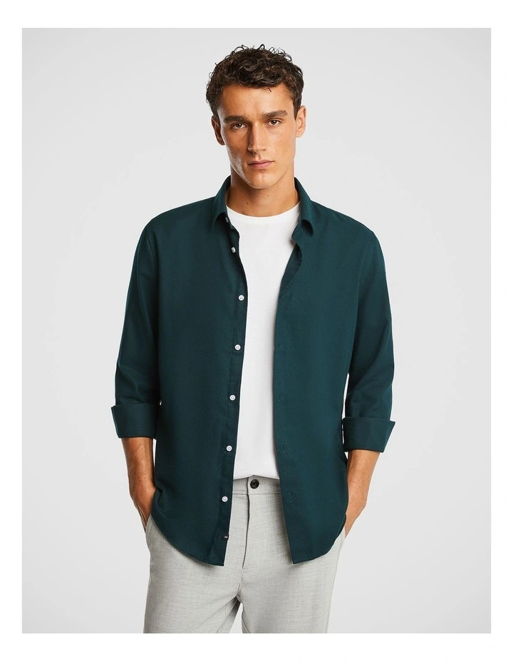 Hargrove Shirt in Dark Green