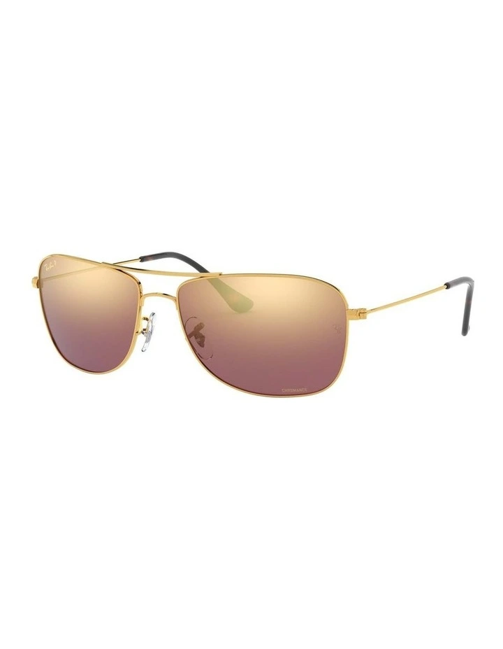 RB3543 Chromance Gold Polarised Sunglasses