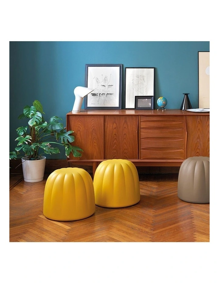 Seduta Gelee Stool in Soft Yellow