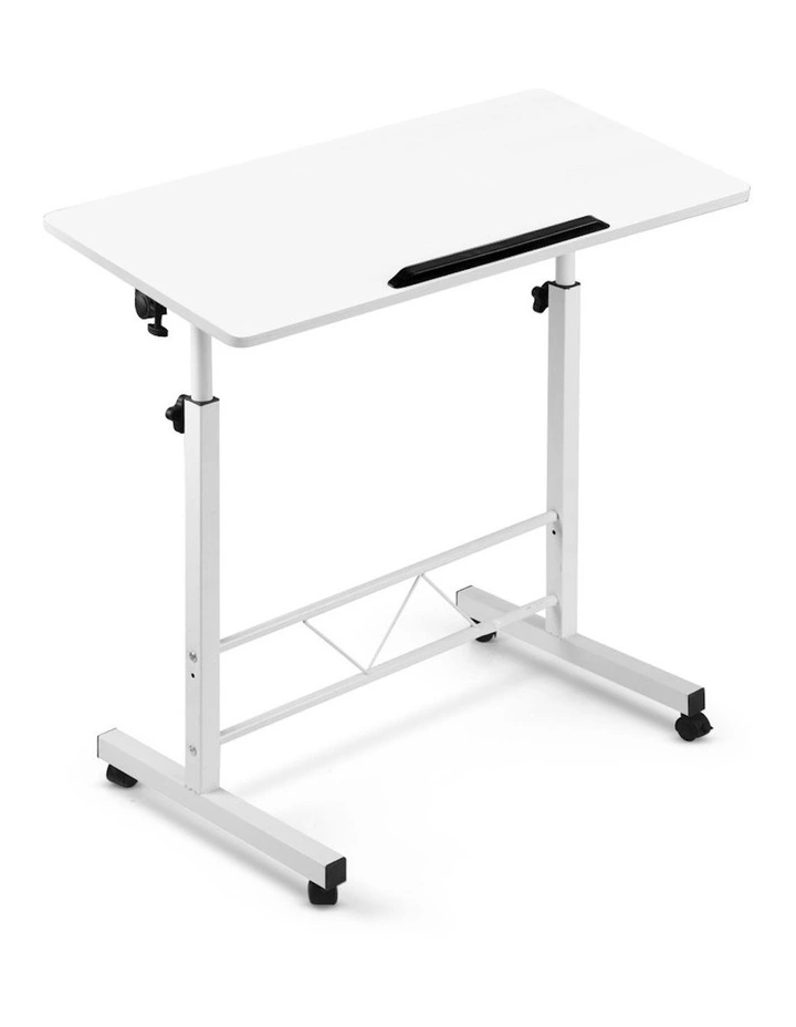 Artiss Laptop Desk Table Adjustable 80CM in White