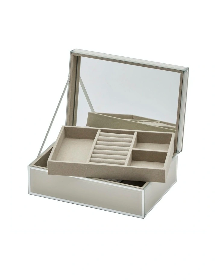 Sara Nude Large Jewellery Box
