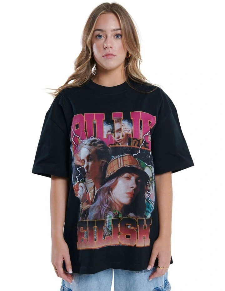 Billie Ellish Bootleg T-shirt in Black