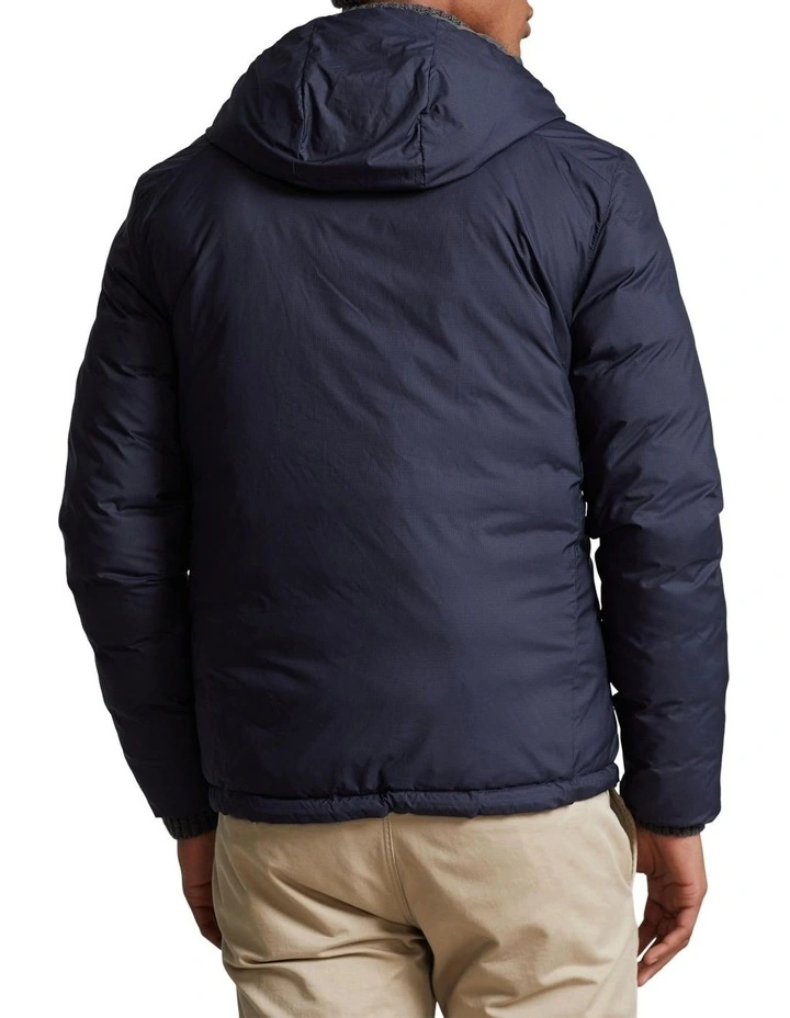 Reversible Water-Repellent Jacket in Blue