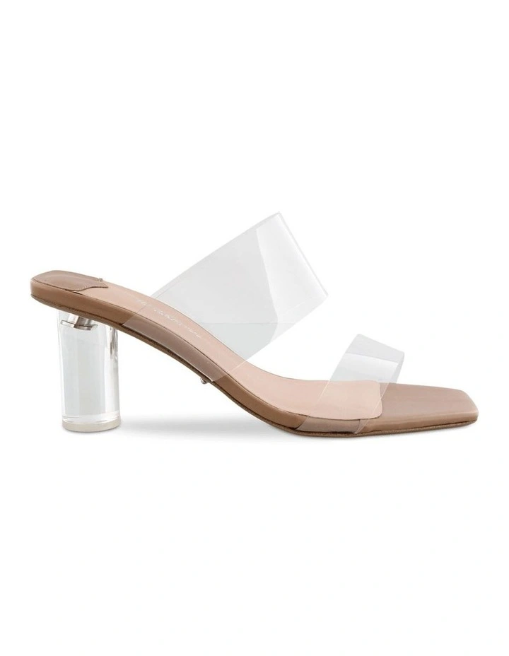 Sabelle Clear Vynalite/Skin Capretto Heels