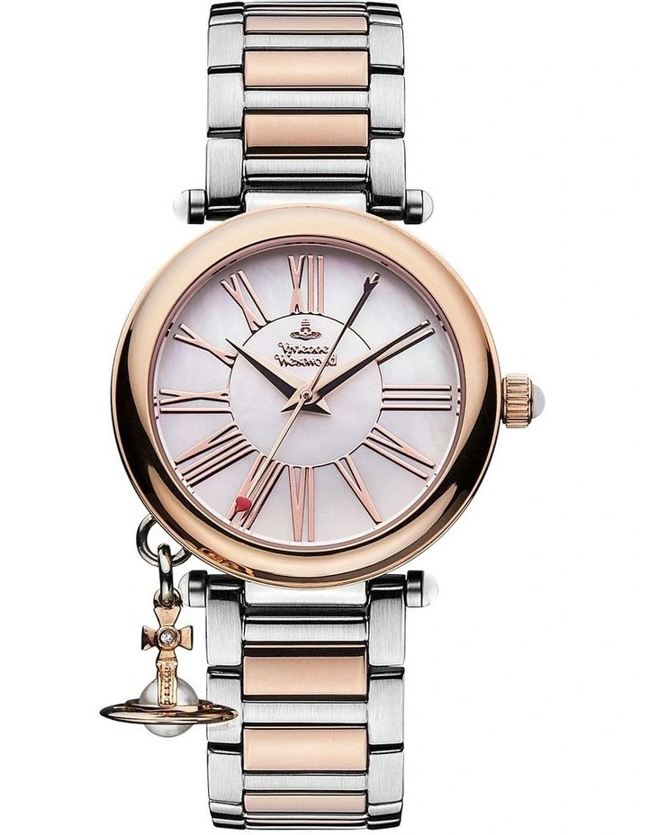 Mother Orb Stainless Steel Watch in Silver/Gold