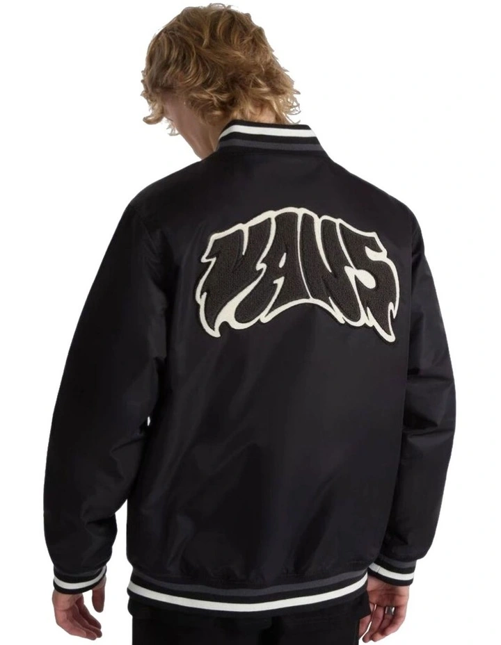 Dunton Baseball Jacket in Black