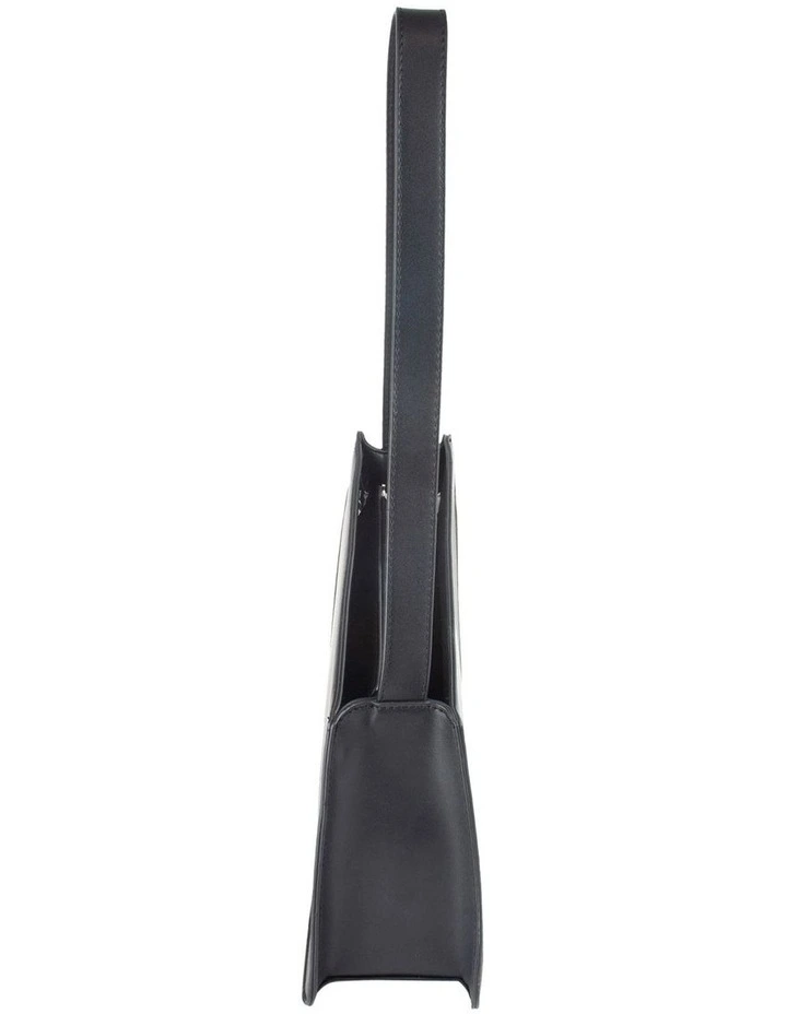 Eleanor Asymmetrical Shoulder Bag in Black