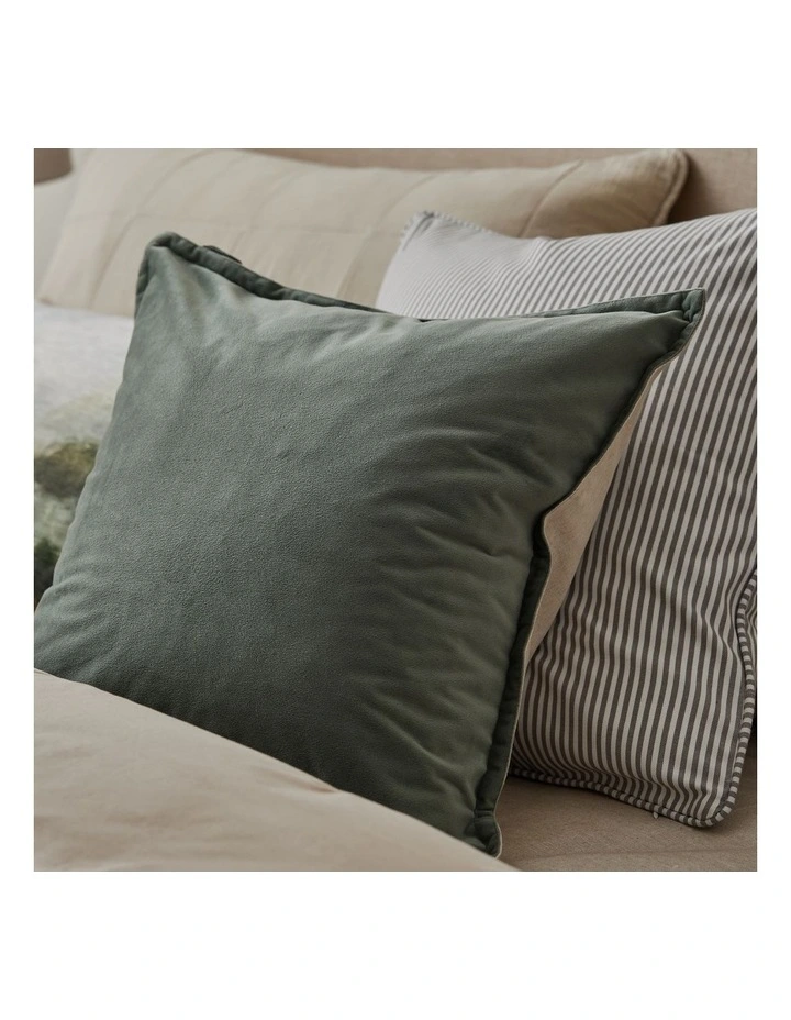 Morris Stripe Cushion 55x55cm in Grey